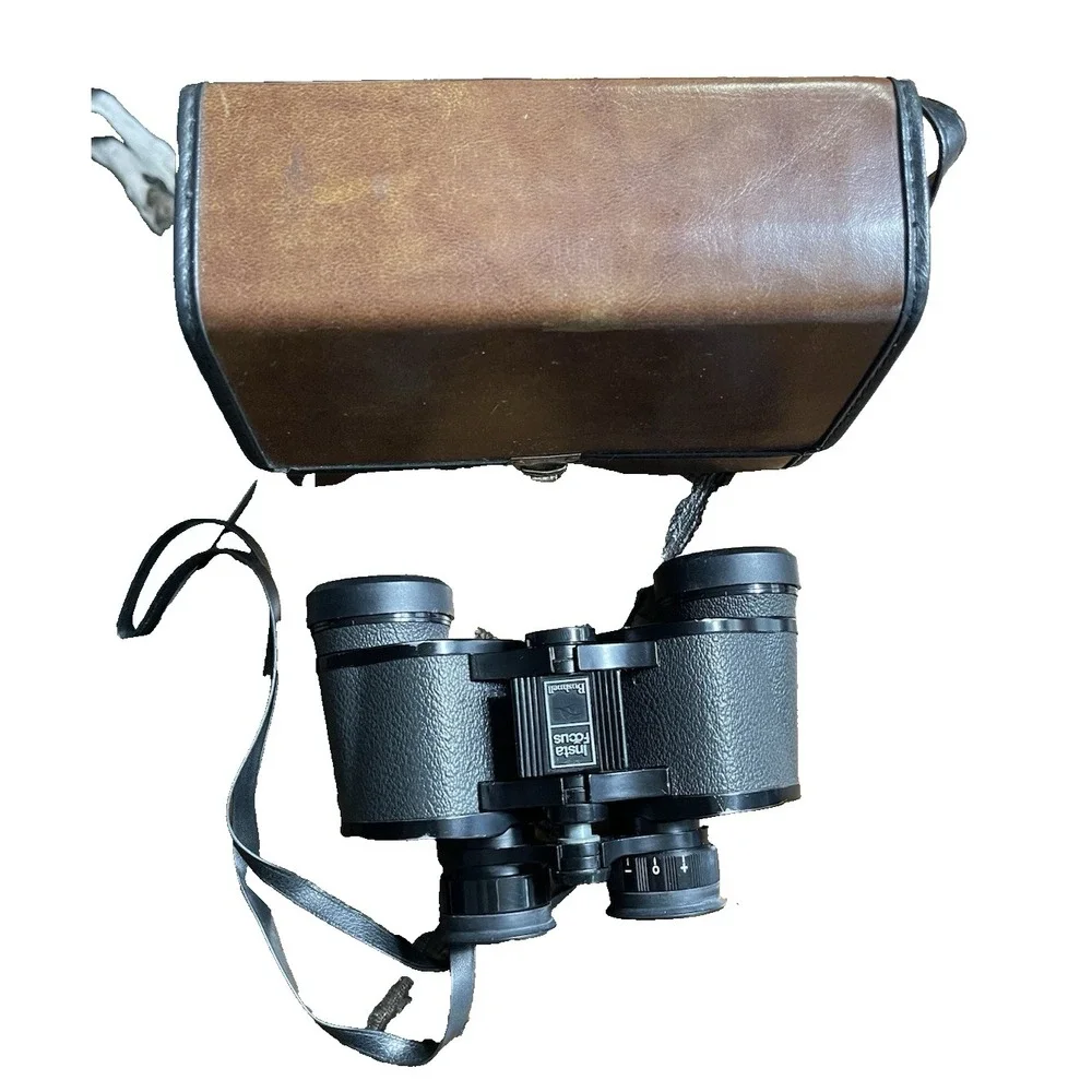 Bushnell Sportview 7x35 Extra Wide Angle Binoculars w/Carry Strap & Case-Vintage